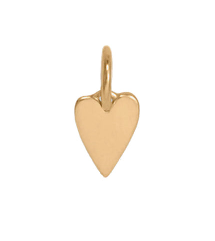 14k Yellow Gold Heart Charm Small 4.5mm