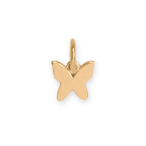 14k Yellow Gold Butterfly Charm 5.5mm