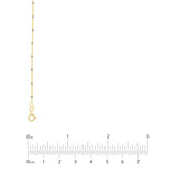 14k Gold Two-tone Satellite Chain Necklace 1.8mm, 20-inch Length