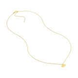 14k Yellow Gold Mini Football Pendant Necklace