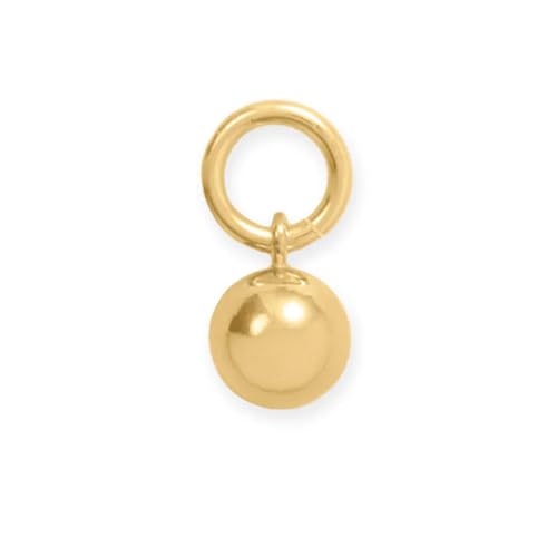 Ball Drop Charm 14k Gold-filled Sterling Silver 4.8mm, Made in the USA