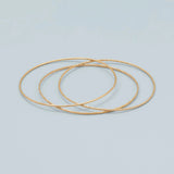 14k Gold-filled Diamond-cut Sparkle Wire Bangle 
Bracelet