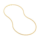 14k Yellow Gold Light Rope Chain 2.9mm, 18-inch