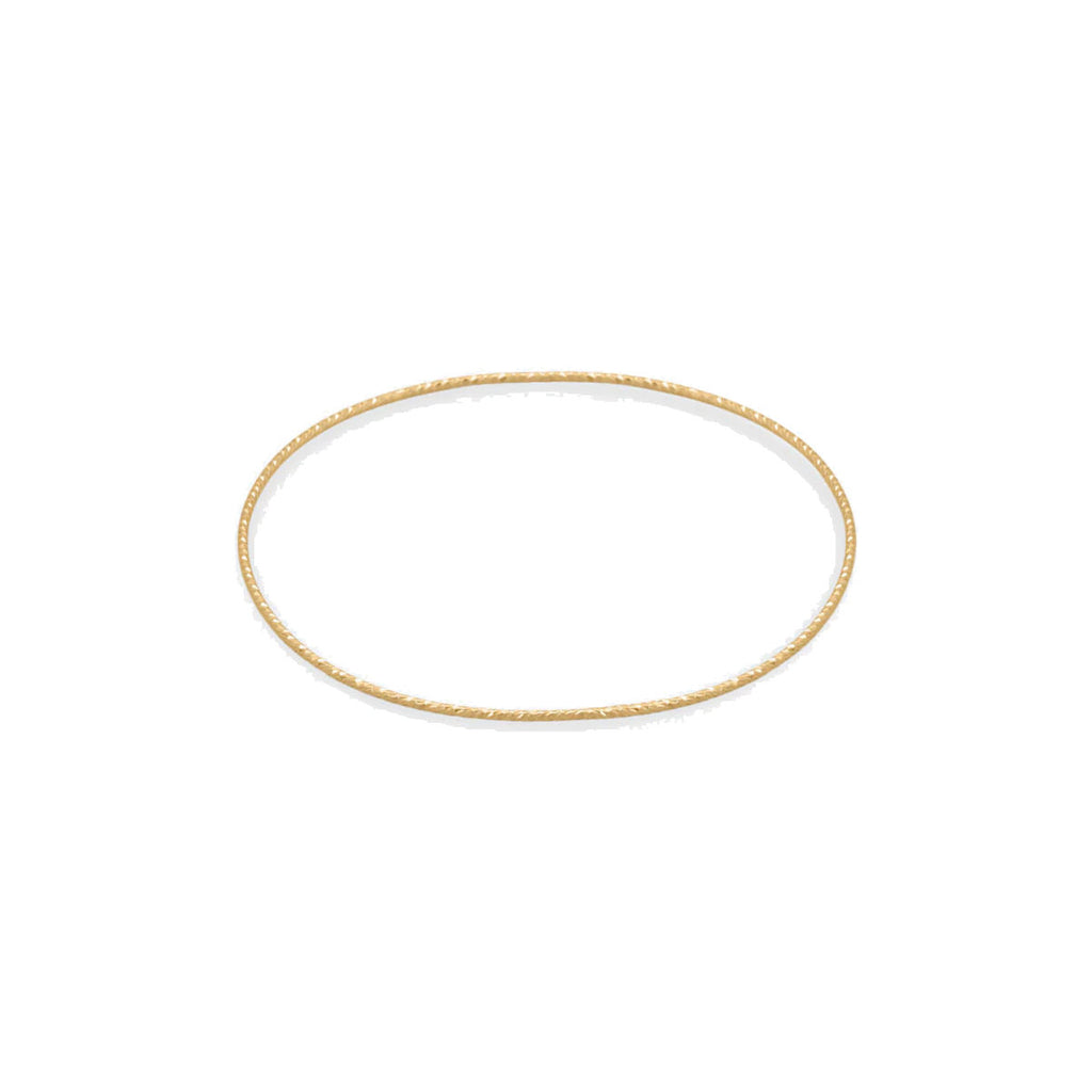 14k Gold-filled Diamond-cut Sparkle Wire Bangle 
Bracelet