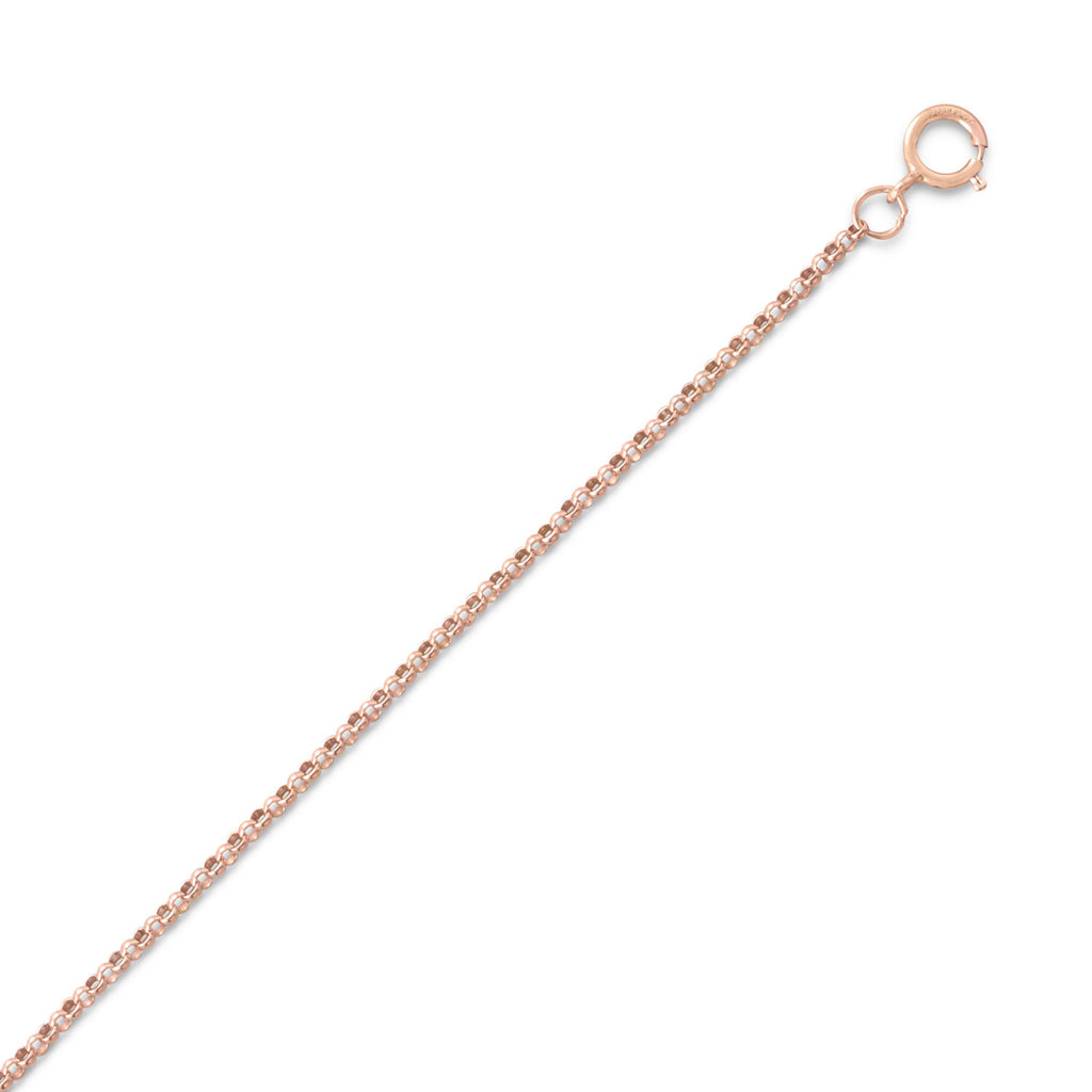 14K Rose Gold-filled Rolo Chain Necklace