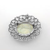 Ancient Roman Glass Pin or Pendant Filigree Multicolor Sterling Silver