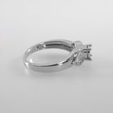 Genuine Diamond Ring with Infinity Design 10k White Gold 1/8 CTW