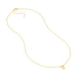 14k Yellow Gold Angel Necklace on Rope Chain Adjustable Length
