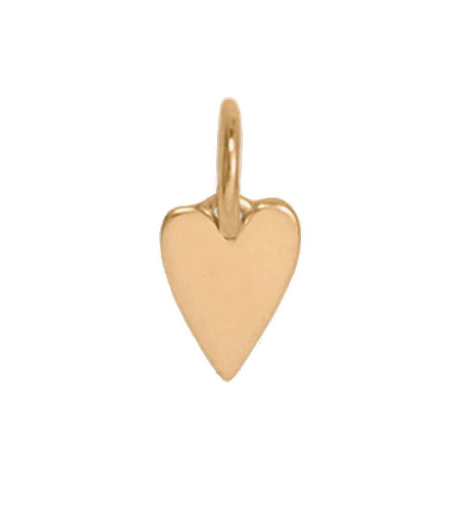 14k Yellow Gold Heart Charm Small 4.5mm