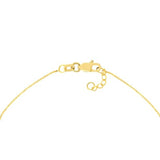 14k Yellow Gold Heartbeat Chain Bracelet - Adjustable Length