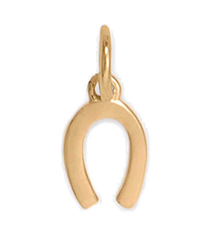 14k Yellow Gold Horseshoe Charm