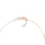 14k Rose Gold Sideways Cross Bracelet Adjustable Length