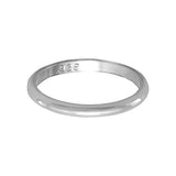 Small Band Ring Sterling Silver 1.5mm wide, Made in the USA