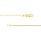 Gold-plated and Sterling Silver Diamond-cut Bead Station Necklace, 36-inch