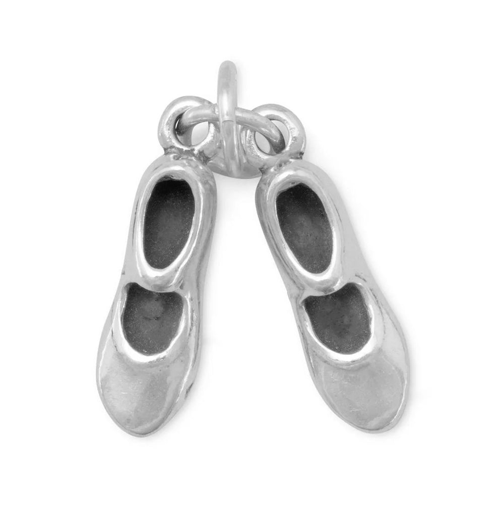 Tap Shoes Charm Dancing Sterling Silver