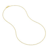 14k Yellow Gold Dorica Twist Sparkle Chain, 24-inch