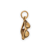 3-D Sunglasses Charm Gold-plated Sterling Silver, Made in the USA