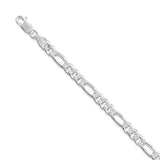 Figaro Chain Necklace 4.3mm Width Sterling Silver