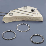 AzureBella Jewelry Handmade Wheat Chain Tulang Naga Dragon Bone Bali Sterling Silver 3mm