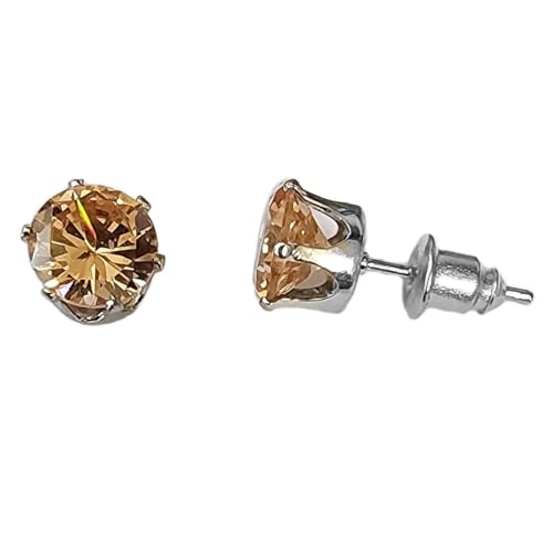 Sparkling Cubic Zirconia Post Stud Earrings