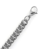 Stainless Steel Curb Chain Necklace 7mm Width