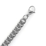 Stainless Steel Curb Chain Necklace 7mm Width