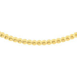 14k Yellow Gold Bolo Bracelet with Beads Adjustable