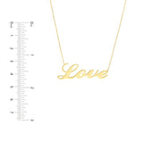 Love Necklace Gold-plated Sterling Silver Adjustable Length