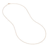 10k Rose Gold. 07mm Rope Chain Necklace