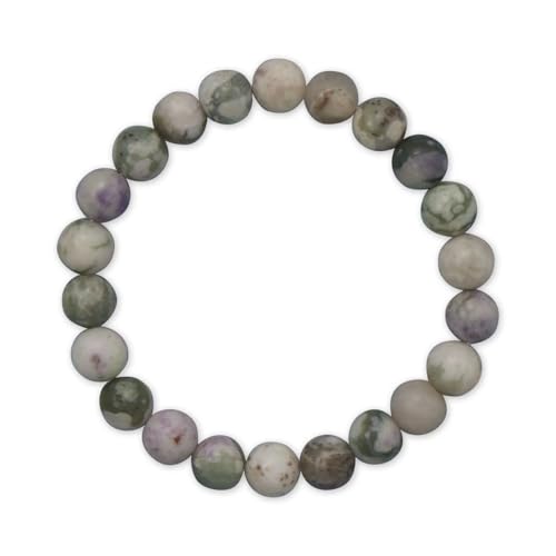 Lucky Jade Stretch Bracelet 8mm Round Beads