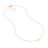 Rose Gold-plated Heart Necklace Adjustable