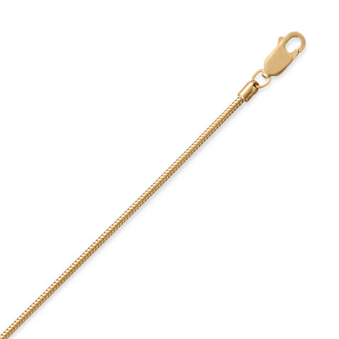 AzureBella Jewelry 14K Yellow Gold-filled Snake Chain Necklace 1.5mm Width - Made in the USA