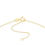 14k Yellow Gold Smiley Face Pendant Necklace with with Heart Eyes Emoji