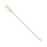 14k Yellow, Rose, and White Gold Extender Chain for Necklaces or Bracelets 3-inch