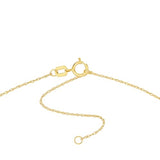 14k Yellow Gold Mini Football Pendant Necklace