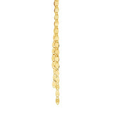 14K Yellow Gold Tassel Fringe Double Drop Earrings