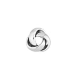 Love Knot Stud Earrings Rhodium on Sterling Silver