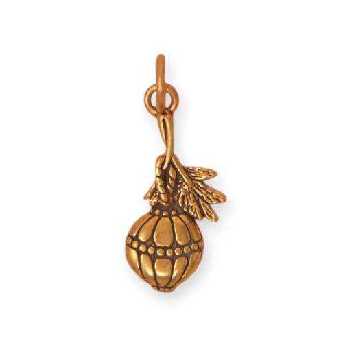 Tree Ornament Charm Gold-plated Sterling Silver