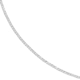 14k White Gold Square Wheat Chain Necklace 0.08mm 020 Gauge with Lobster Clasp