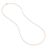 AzureBella Jewelry 14k Rose Gold-plated Silver Wheat Chain 1.25mm Width - 24 inch