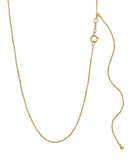 14k Gold-filled Cable Chain Necklace Adjustable up to 22 inches