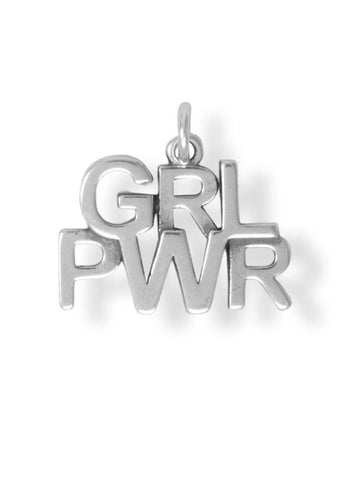 Girl Power Charm Sterling Silver