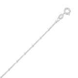 Sterling Silver Charm Satellite Necklace with Charms Yellow Orange Amethyst Butterfly