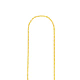 Threader Earrings 14K Yellow Gold with Cubic Zirconia and Bar Ends