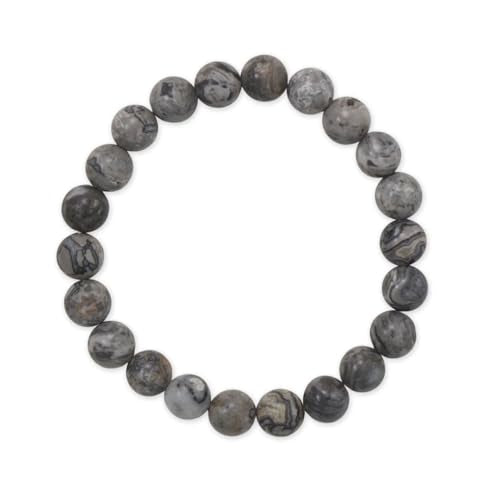 Earth Jasper Stretch Braclet 8mm Round Beads