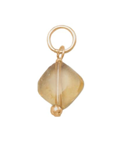 AzureBella Jewelry 14k Gold-Filled Citrine November Birthstone Bead Charm