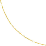 10k Yellow Gold. 08mm Rope Chain Necklace