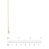 14k Yellow Gold Dorica Twist Sparkle Chain, 24-inch