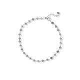 Genuine Labradorite Bead Anklet Sterling Silver Adjustable Length