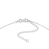 Engraved MOM Bar Necklace Rhodium on Sterling Silver - Adjustable Length
